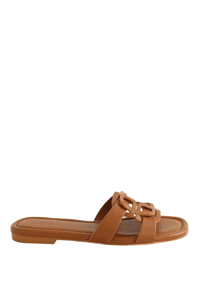 Mules LK Bennett Casper Camel en Cuir, taille 39 - Seconde Main