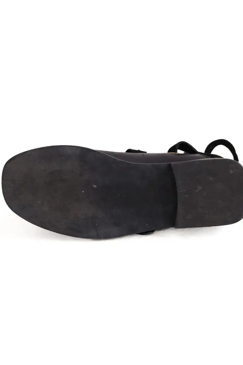 Mules Maje Noir en Cuir