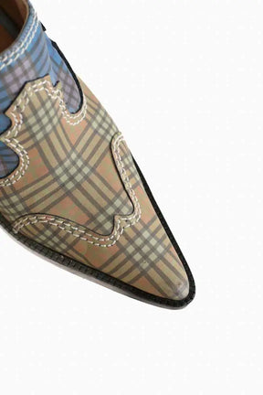 Mules Maryam Nassir Zadeh Bleu en Cuir
