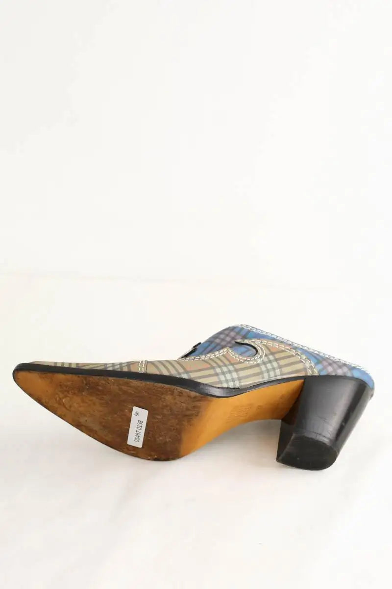 Mules Maryam Nassir Zadeh Bleu en Cuir
