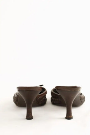 Mules Miu Miu Marron en Cuir