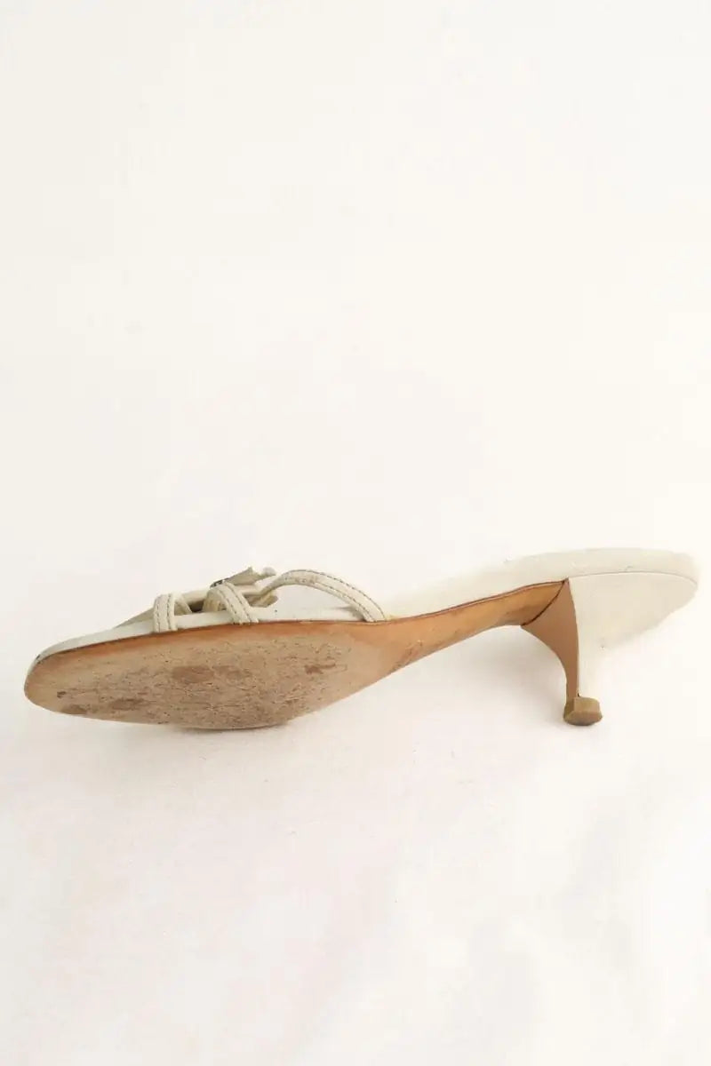 Mules Prada Blanc en Cuir