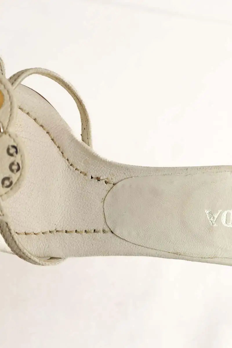 Mules Prada Blanc en Cuir