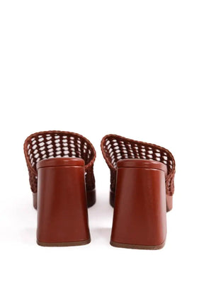Mules Sézane Marron en Cuir