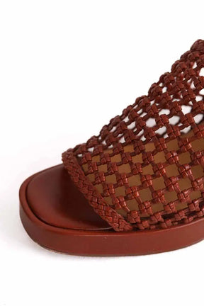 Mules Sézane Marron en Cuir