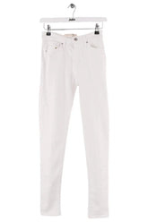 Jean slim Levi's Blanc en Coton, taille S - Seconde Main