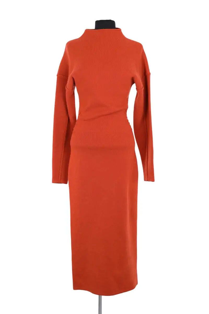 Robe Destree Orange en Laine, taille S - Seconde Main