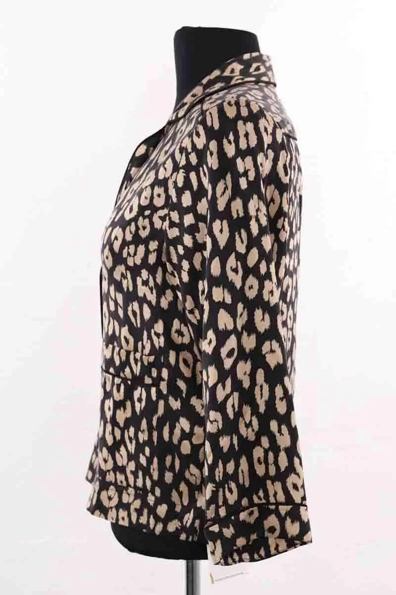 Chemise Equipment Beige en Soie