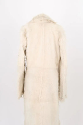Manteau Other Brand Blanc en Fourrure