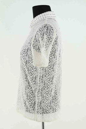 Blouse The Kooples Blanc en Coton