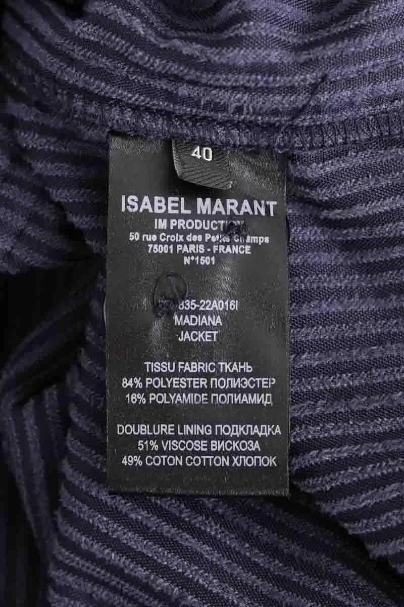 Surchemise Isabel Marant Marine en Synthétique
