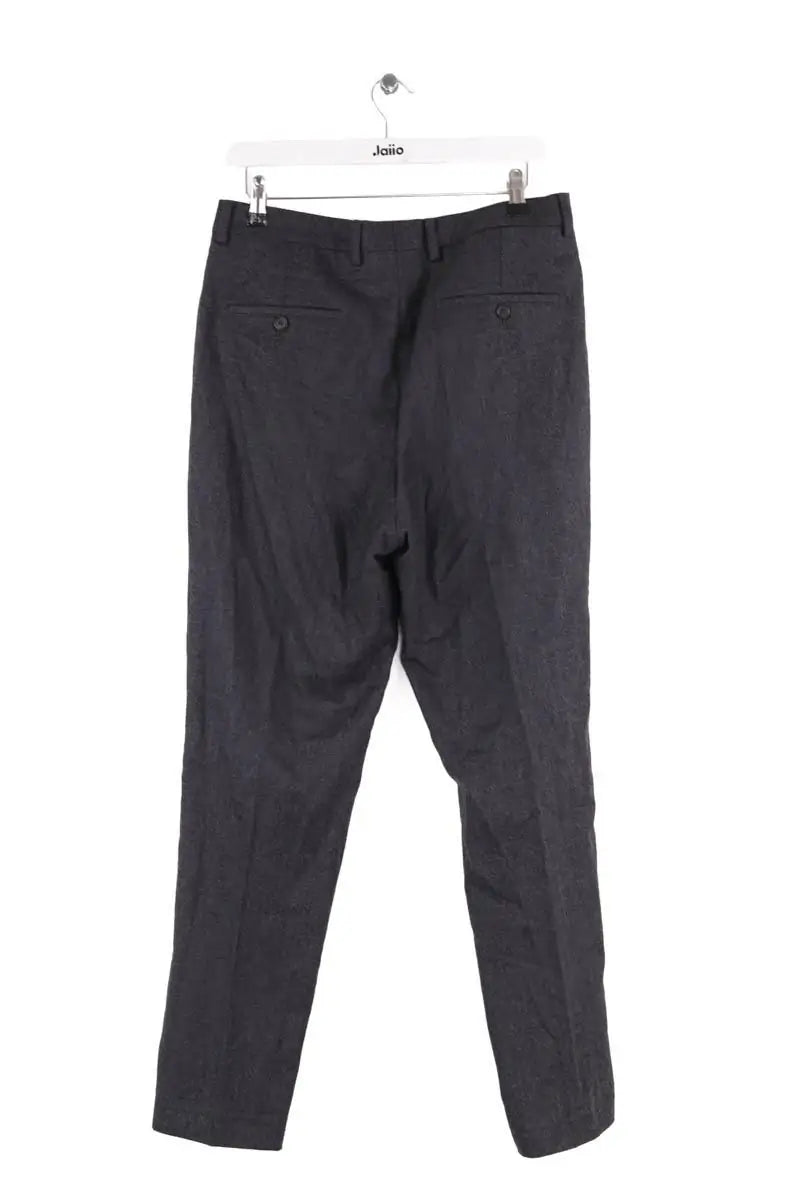 Pantalon droit Ami Anthracite en Laine
