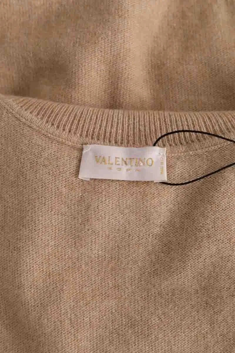 Top Valentino Camel en Laine