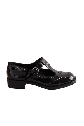 Mocassins Miu Miu Noir en Cuir, taille 37 - Seconde Main