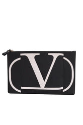 Pochette Valentino Noir en Cuir - Seconde Main