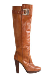 Bottes Barbara Bui Camel en Cuir, taille 38 - Seconde Main