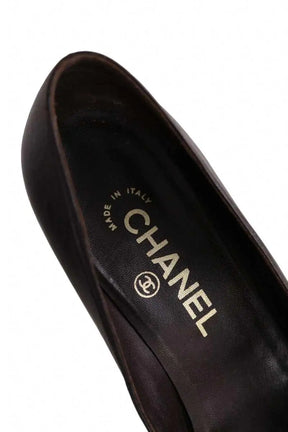 Talons Chanel Marron en Cuir