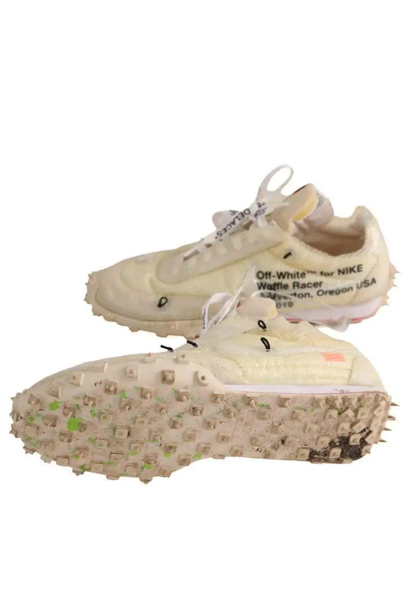 Baskets Off White Ecru en Tissu