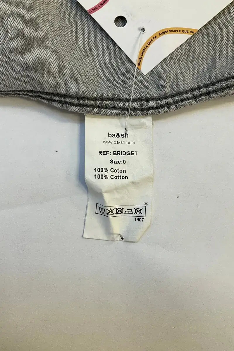 Chemise Ba&Sh Gris en Coton