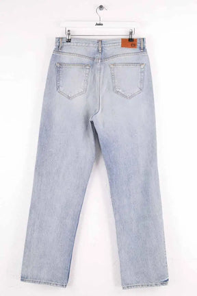 Jean droit EB Denim Bleu en Coton