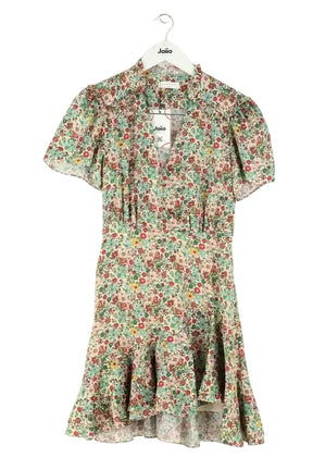 Robe Sandro Vert en Synthétique, taille XS - Seconde Main