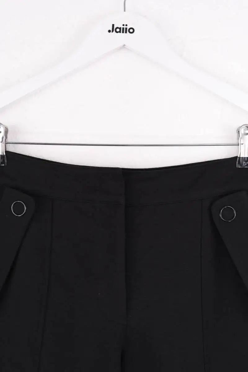 Pantalon droit Emporio Armani Noir en Synthétique