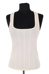 Top sans manche Sézane Beige en Coton, taille S - Seconde Main