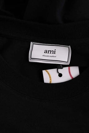 T-shirt Ami Noir en Coton