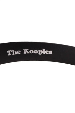 Ceinture The Kooples Noir en Cuir