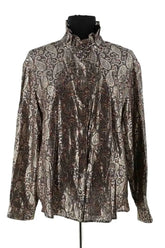 Blouse Claudie Pierlot Doré en Viscose, taille M - Seconde Main