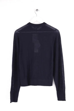 Cardigan ME + EM Bleu en Laine