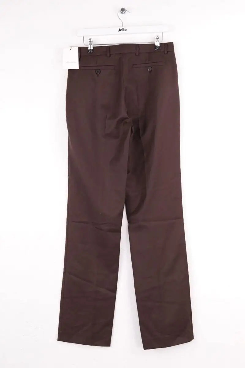 Pantalon droit The Frankie Shop Marron en Laine