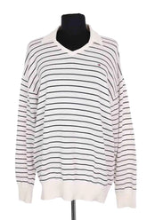 Pull Tommy Hilfiger Blanc en Coton, taille M - Seconde Main