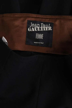 Pantalon droit Jean Paul Gaultier Noir en Laine
