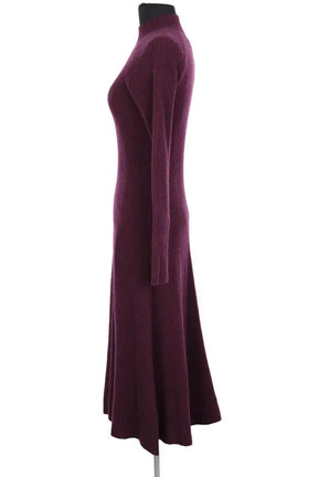 Robe Eric Bompard Bordeaux en Cachemire