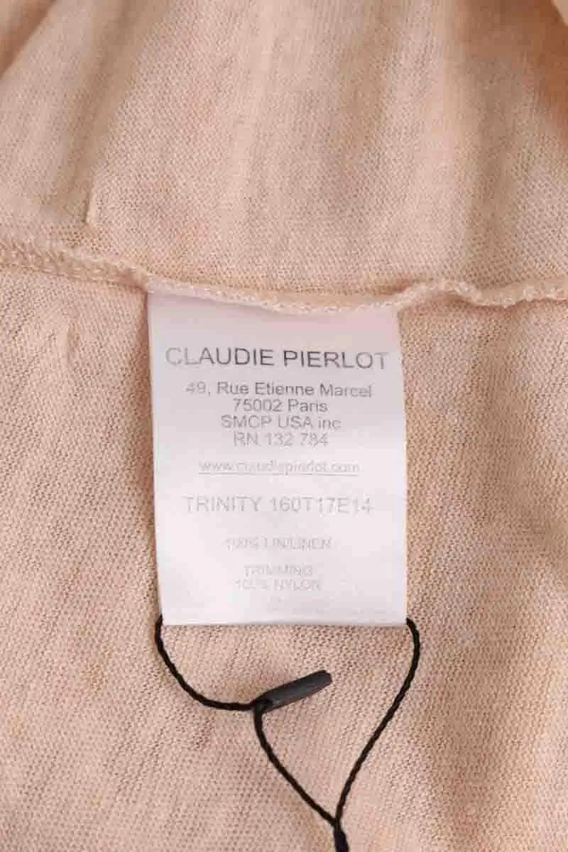 Top Claudie Pierlot Ecru en Lin