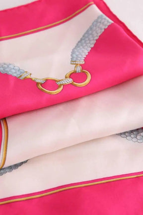 Carré Cartier Rose en Soie