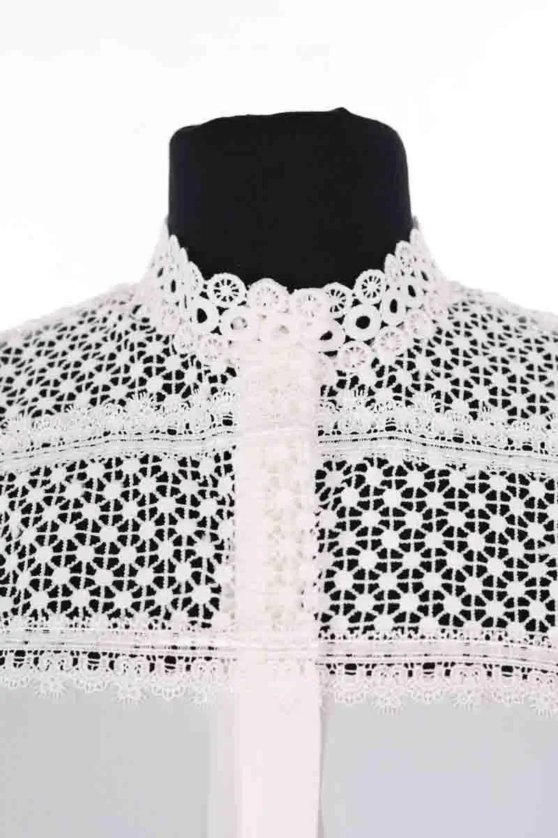Blouse The Kooples Blanc en Synthétique