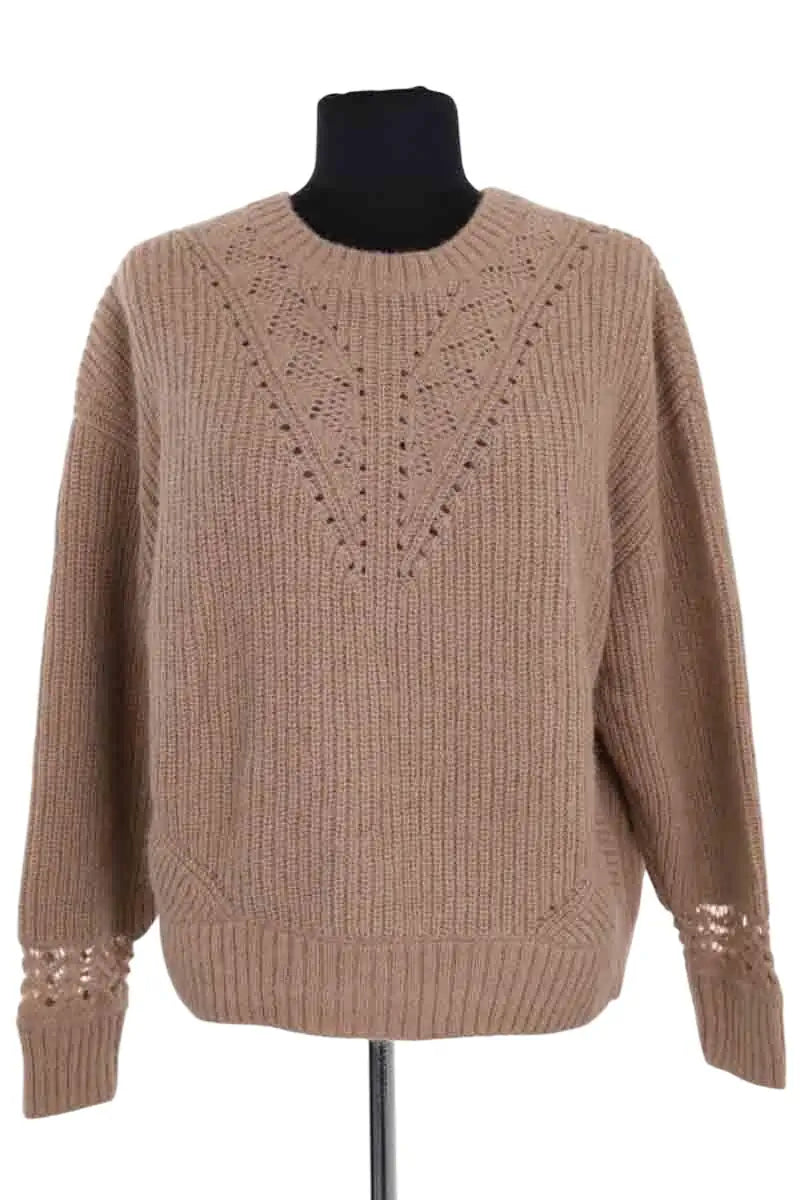 Pull The Kooples Marron en Synthétique, taille S - Seconde Main