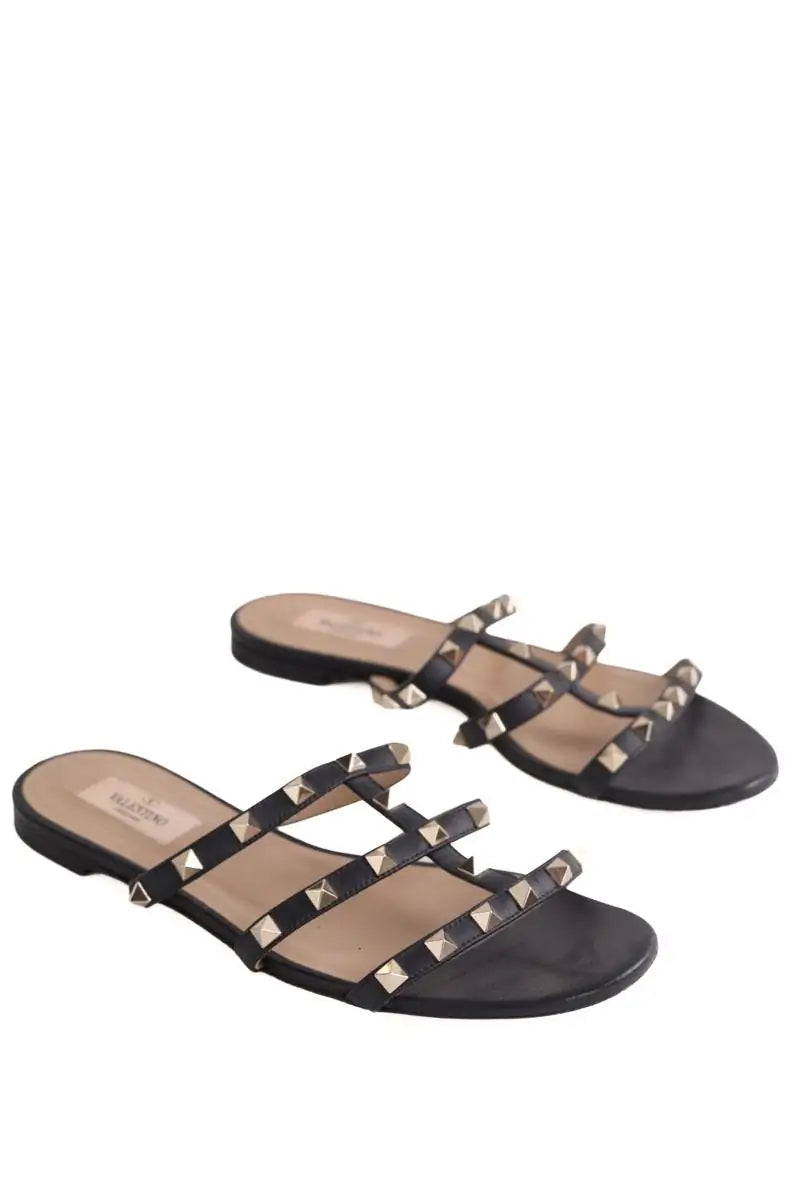 Sandales Valentino Noir en Cuir