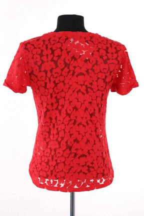 T-shirt Maje Rouge en Coton