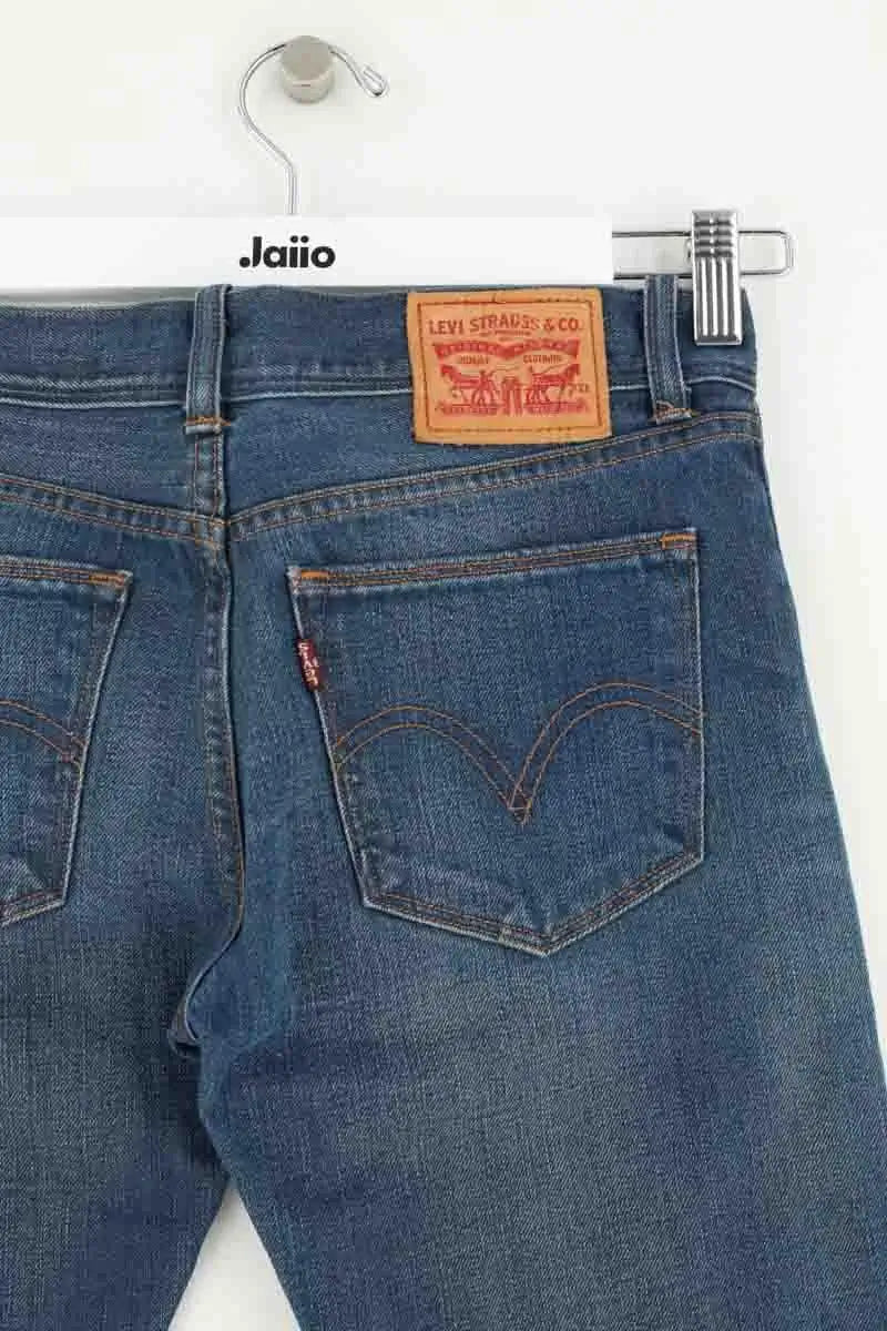 Jean slim Levi's Boyfriend slim fit Bleu en Coton