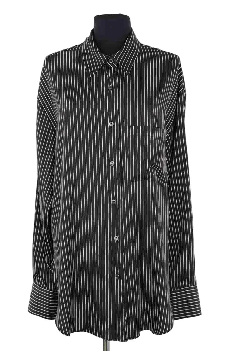 Chemise The Frankie Shop Noir en Synthétique, taille M - Seconde Main