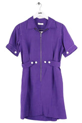 Robe Sandro Violet en Viscose, taille S - Seconde Main