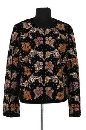 Veste Sézane Noir en Synthétique, taille S - Seconde Main