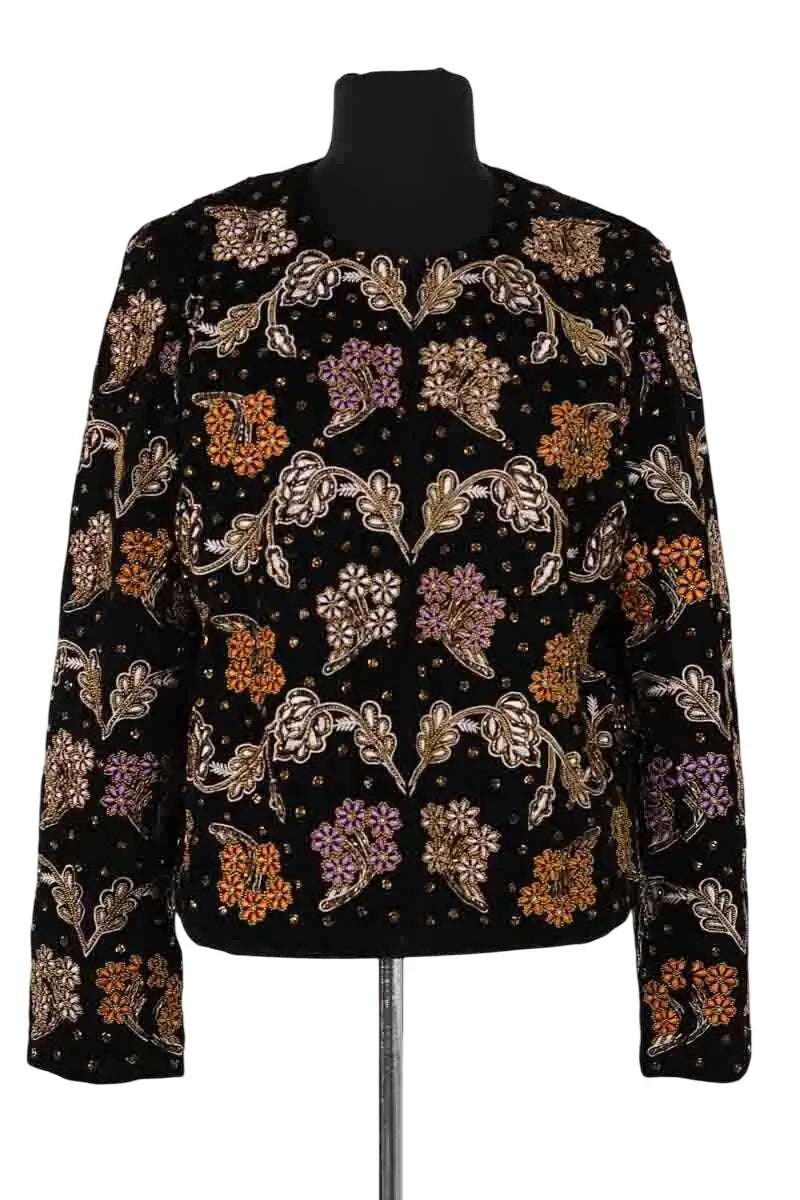 Veste Sézane Noir en Synthétique, taille S - Seconde Main