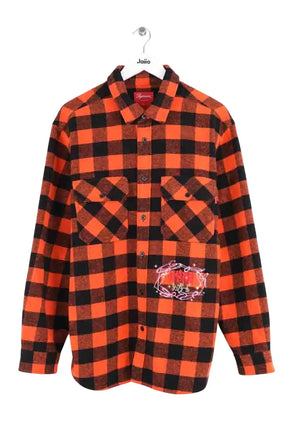 Veste Supreme Orange en Laine, taille L - Seconde Main
