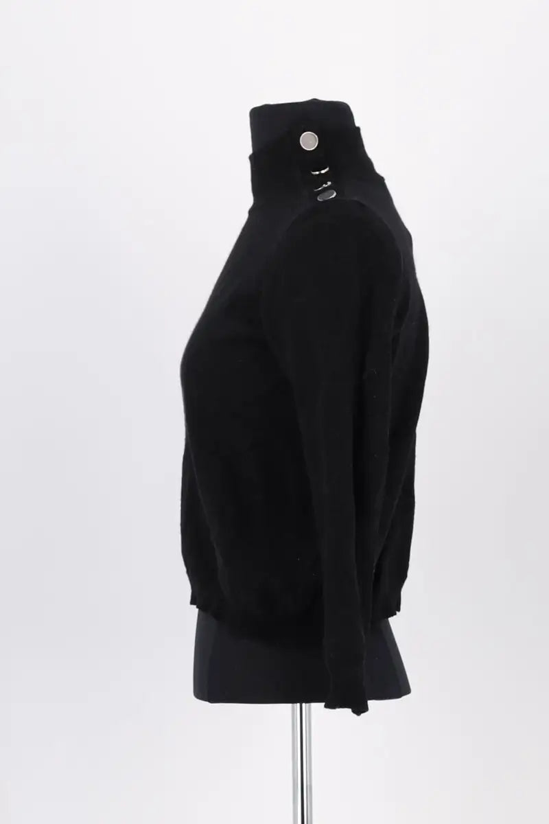 Pull Sézane Noir en Laine