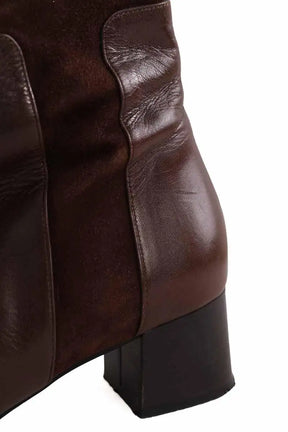 Boots Carel Marron en Cuir