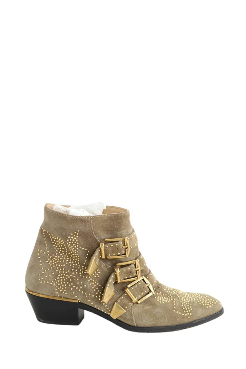 Boots à boucles Chloé  Camel
